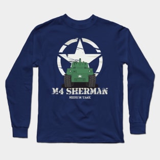 M4 Sherman Medium Tank Long Sleeve T-Shirt